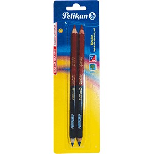 BICOLOR JUMBO ROJO/AZUL BLISTER CON 2 PIEZAS