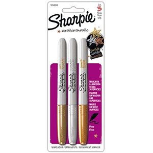 SHARPIE METALICO ORO BRONCE Y PLATA