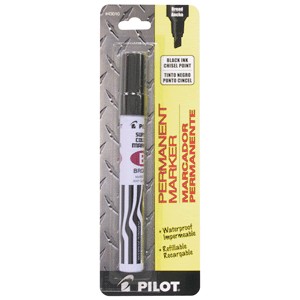 MARCADOR PERMANENTE MEDIANO NEGRO RECARGABLE PILOT