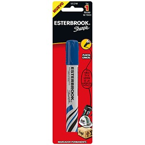 MARCADOR ESTERBROOK AZUL BLISTER CON 1 PIEZA