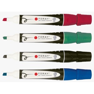 MARCADOR PARA PIZARRON BLANCO TINTA NEGRA 4 PIEZAS