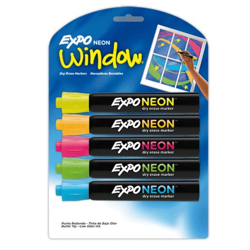 MARCADORES EXPO NEON 5 PIEZAS