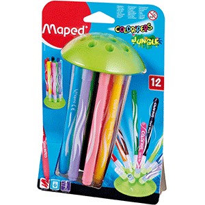 MARCADORES MAPED PEPS JUNGLE 12 PIEZAS