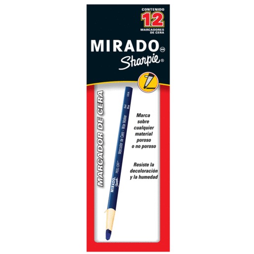 MARCADOR SHARPIE CERA AZUL