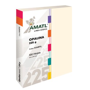 OPALINA AMATL MARFIL 225 GR CON 100 POCHTECA
