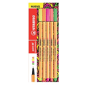 ROTULADOR POINT NEON CON 5 PIEZAS