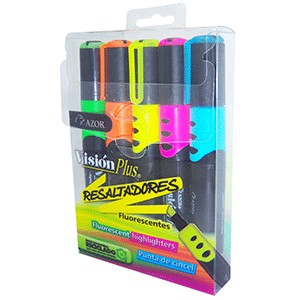 MARCATEXTO VISION COLORES SURTIDOS BLISTER 5 PIEZA