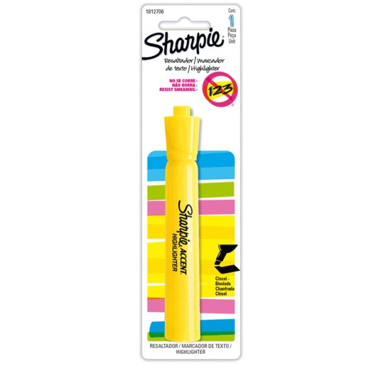 MARCATEXTO SHARPIE RESALTA AMARILLO