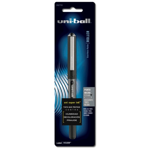 PLUMA UNIBALL VISION RUBBERMAID .5MM T1 NEGRO