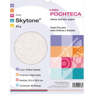 PAPEL SKYTONE PELTRE CARTA CON 60 HOJAS POCHTECA