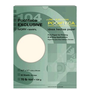 PAPEL EXCLUSIVE MARFIL 104 GR CON 60 POCHTECA