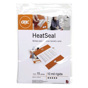 MICA TERMICA GBC RIGIDA TAMANO CARTA CON 15 PIEZAS