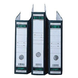 REGISTRADOR LEFORT COLOR VERDE TAM.CARTA C/OJILLO