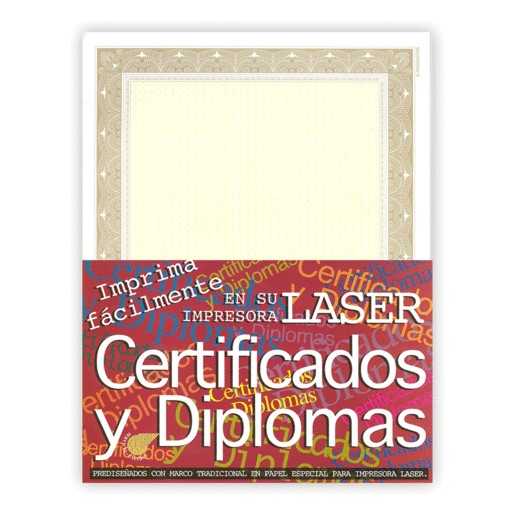 CERTIFICADO COLOR DORADO CON 50