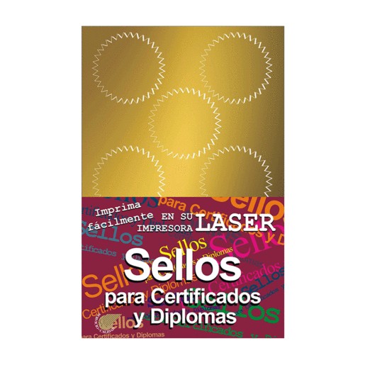 SELLOS PARA DIPLOMAS ORO 56 PIEZAS