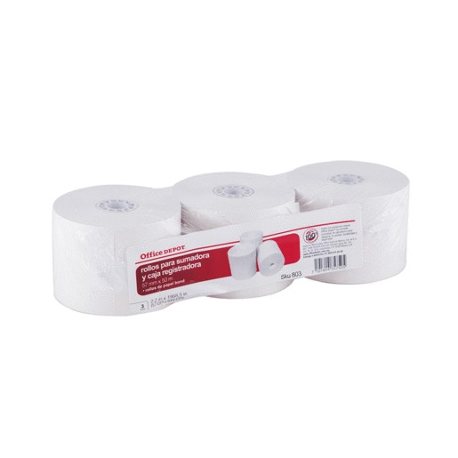 ROLLO PARA SUMADORA 57 X 50 3 PK OFFICE DEPOT
