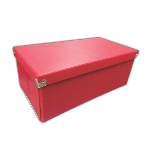 CAJA PARA ARCHIVAR RIHAN PLEGABLE ESSENTIAL ROJA