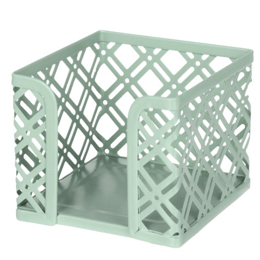 PORTA NOTAS ADHESIVAS DISENO ROMBOS MENTA MESH