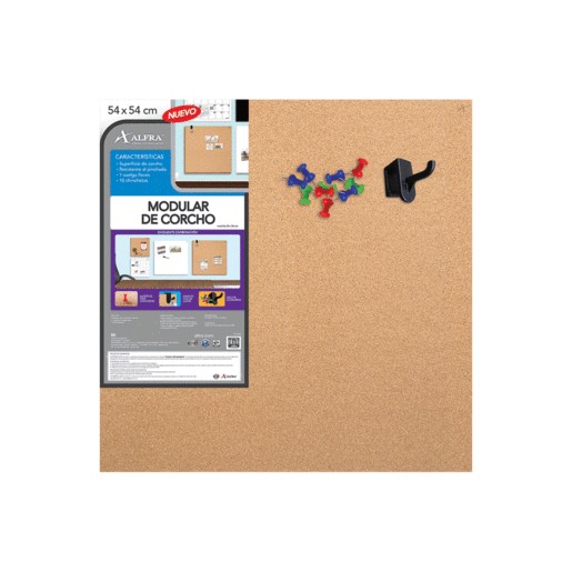 PIZARRON ALFRA DE CORCHO MODULAR ELEGANCE 54X54