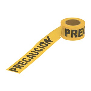 CINTA DELIMITADOR PRECAUCION SILVERINE POLIETILENO
