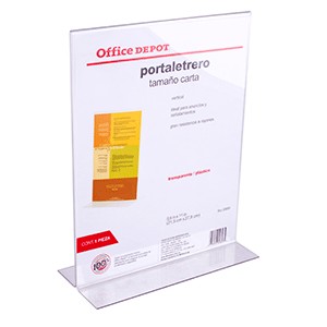 PORTALETRERO VERTICAL 8.5 X 11 IN OFFICE DEPOT