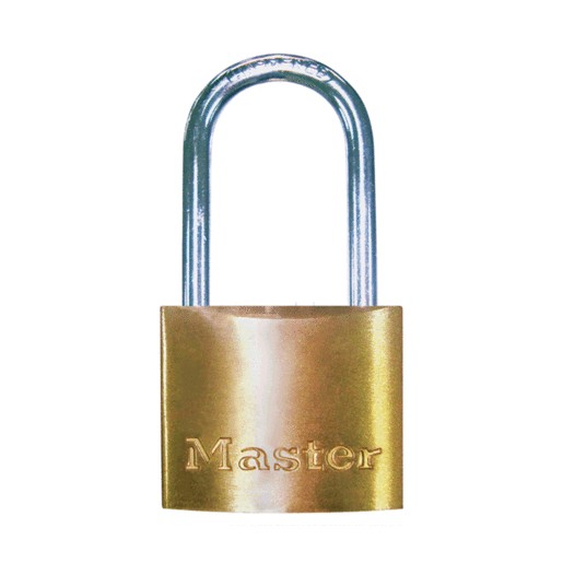 CANDADO MASTER LOCK DE LATON MEDIANO CON GANCHO