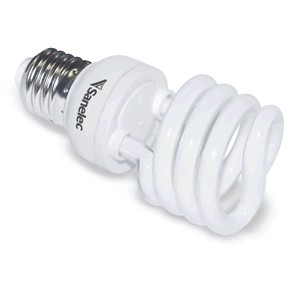 FOCO SANELEC AHORRADOR TWISTER T2 LUZ FRIA 15W