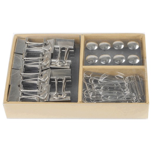 SET ACCESORIOS OFICINA PLATA