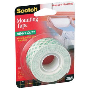 CINTA DE MONTAJE SCOTCH USO PESADO 25MM X 1.2M