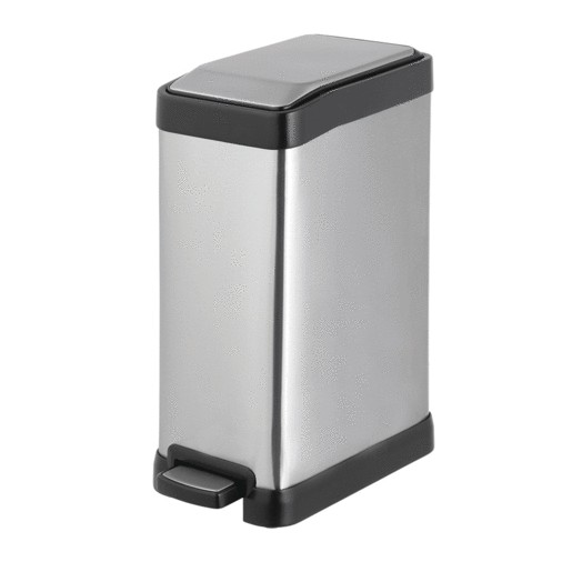 BOTE DE BASURA RED TOP (ACERO) C/TAPA DE PEDAL 8L