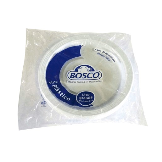 PLATO DESECHABLE CONVERMEX PLASTICO NO. 10 20 PIEZ