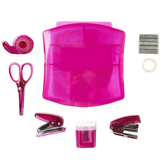 SET OFICINA RED TOP 9 ACCESORIOS MINI