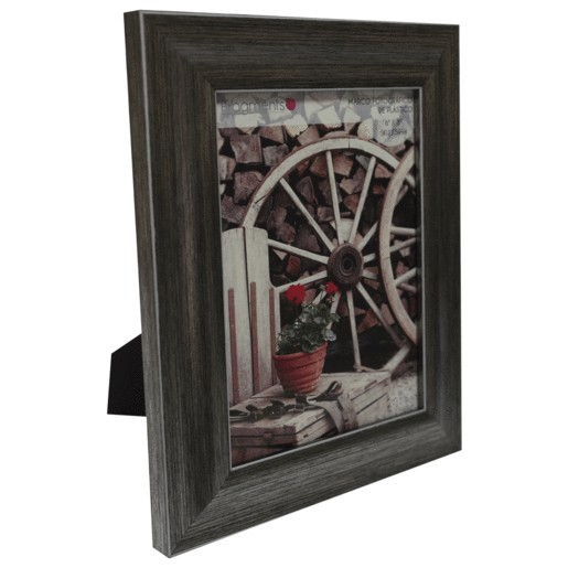 MARCO FRAGMENTS DE PLASTICO MARCO PLATINADO 6X8