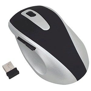 MOUSE INALAMBRICOSPECTRA 1000 DPI NEGRO Y GRIS