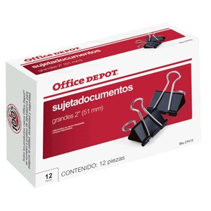SUJETADOCUMENTOS 2 (51MM) 12 PACK OFFICE DEPOT