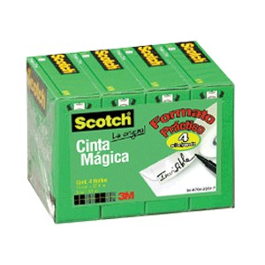 CINTA ADHESIVA SCOTCH 810 MAGICA 18MM X 33M