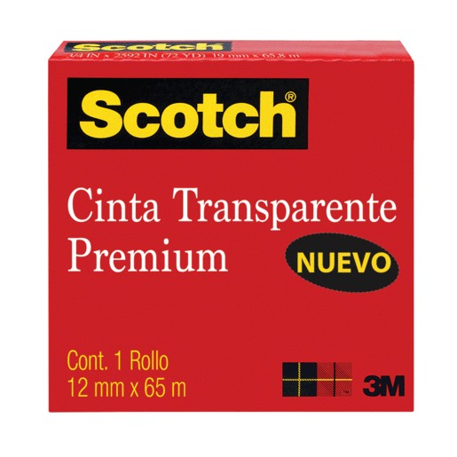 CINTA TRANSPARENTE 12MM X 65M