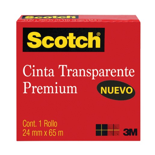 CINTA TRANSPARENTE 24MM X 65M
