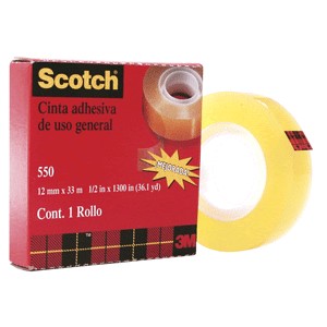 CINTA ADHESIVA SCOTCH 550 18MM X 33M