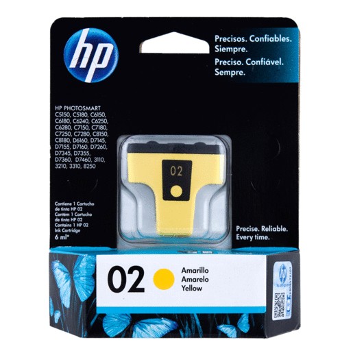 CARTUCHO DE TINTA AMARILLA HP 02 (C8773WL)