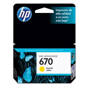 CARTUCHO DE TINTA AMARILLA HP 670 (CZ116AL)