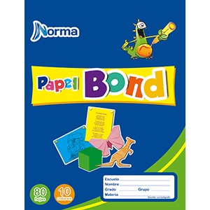 BLOCK CARTA PAPEL BOND CREATIVIDAD COLOR 80 HOJAS