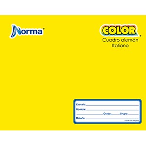 CUADERNO ITALIANA COSIDO NORMA 100 HOJAS