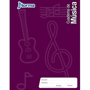 CUADERNO PROFESIONAL COSIDO MUSICA NORMA 80 HOJAS