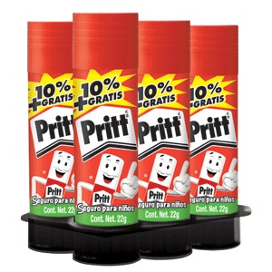 LAPIZ ADHESIVO PRITT 20 GRAMOS PAQUETE C/6