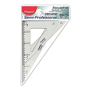 ESCUADRA SEMI-PROFESIONAL CON GRADUACION DE 30 CM