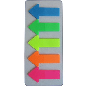 BANDERITAS FLECHA RED TOP 5 COLORES