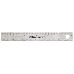 REGLA DE ACERO INOXIDABLE OFFICE DEPOT 15 CM