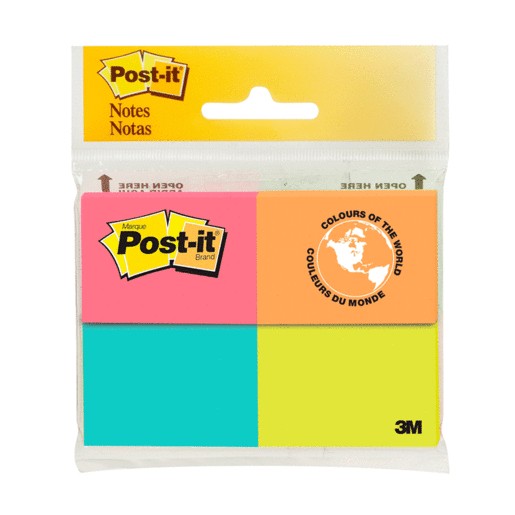 MINI NOTAS POST-IT 4 PAQUETES 1.5X2