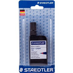 TINTA CHINA MARSMATIC COLOR NEGRO DE 22ML